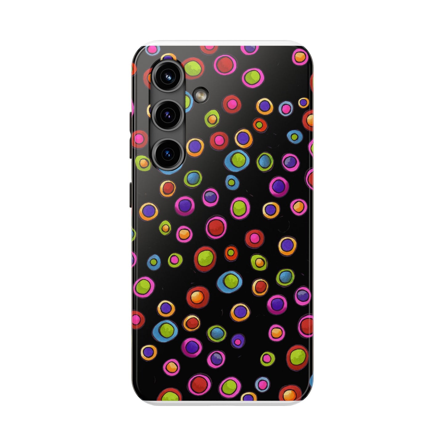 Dopey Dots Black Phone Case