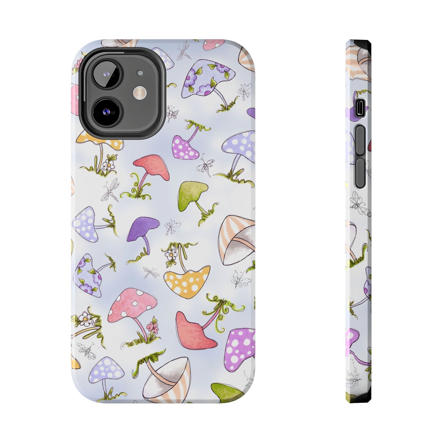 Mushroom Toss Blue Phone Case
