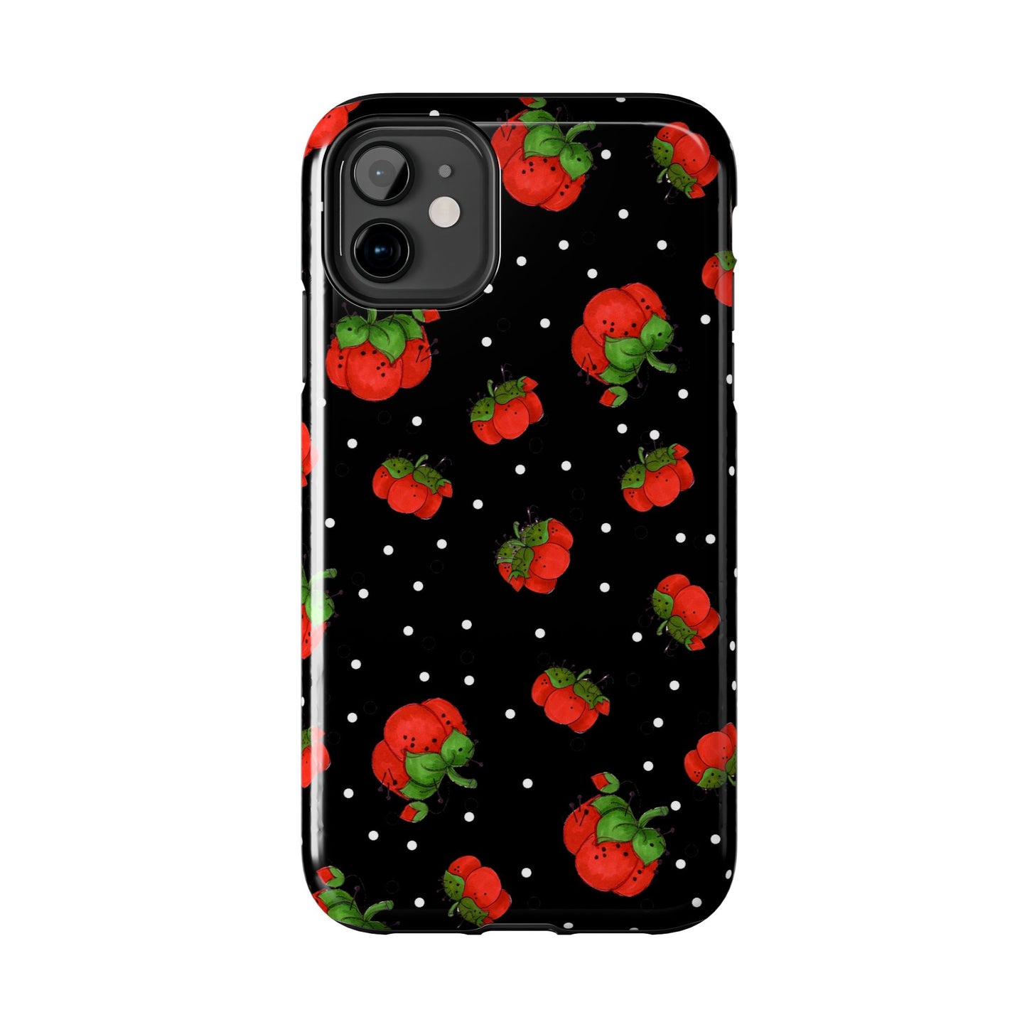 Pin Dots Black Phone Case