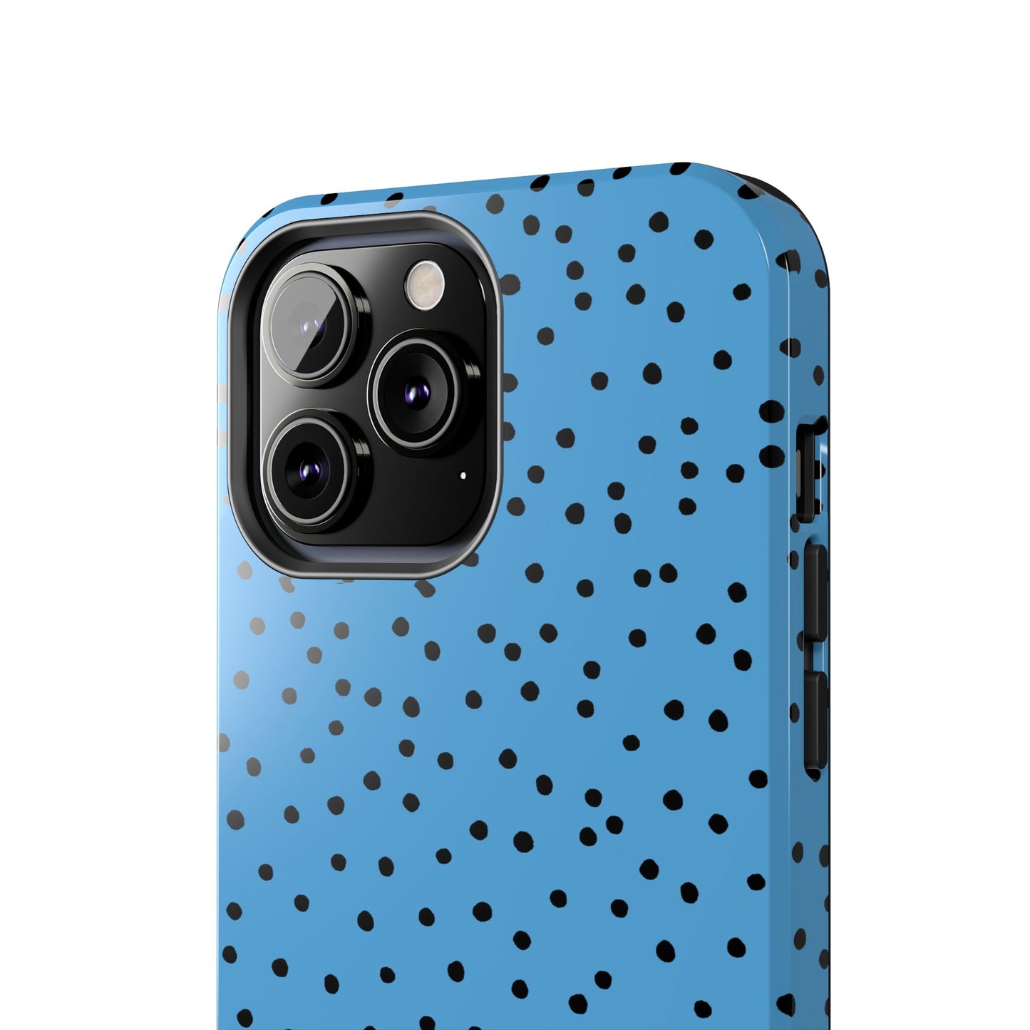 Dinky Dots Turquoise / Black Phone Case