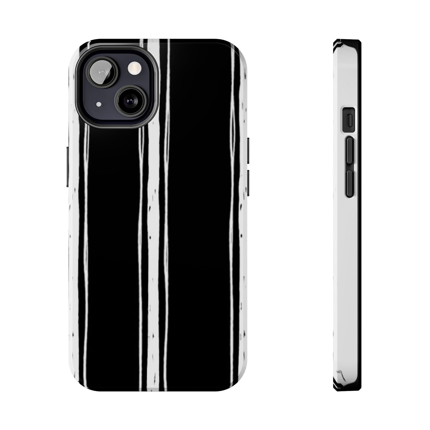 Black / White Stripe Phone Case