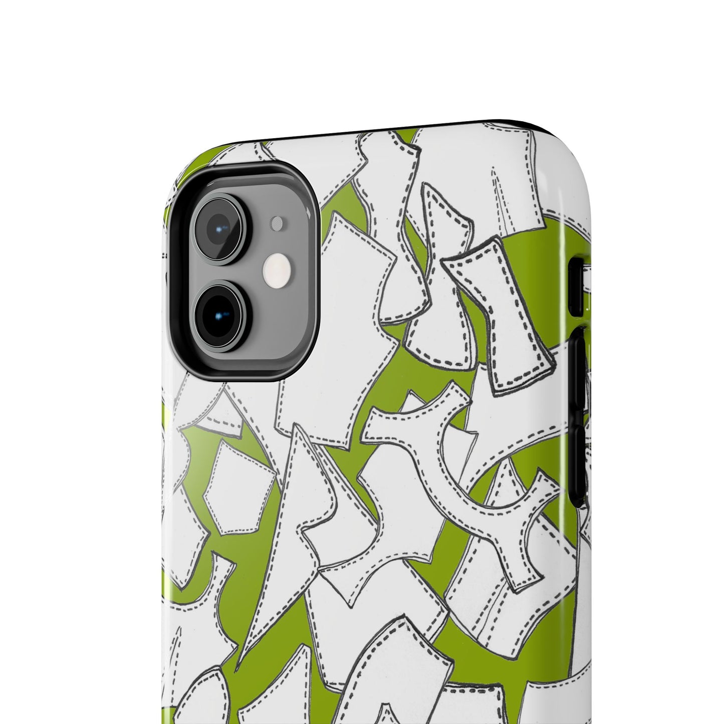 Pattern Pieces Chartreuse Phone Case