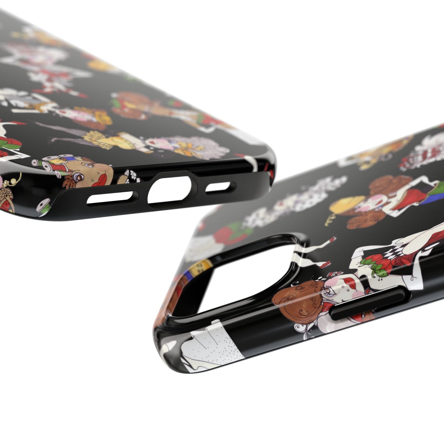 Sew Tossed Black Phone Case