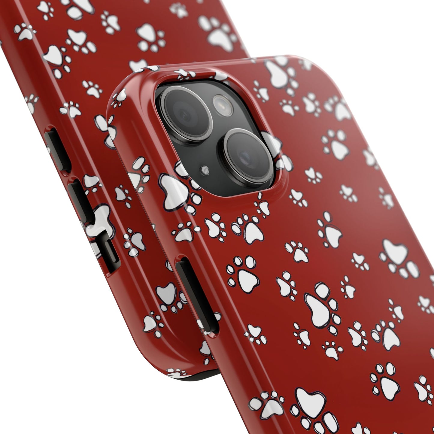Paw Flakes Red Phone Case