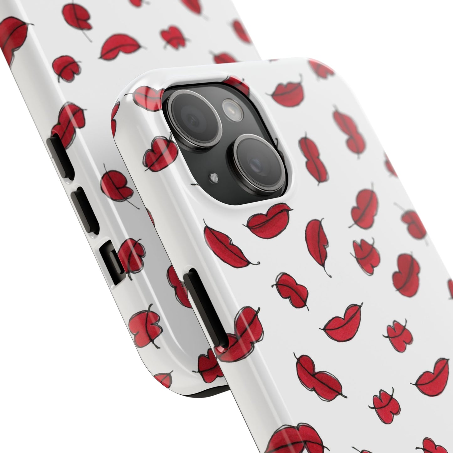 Lotsa Lips White Phone Case