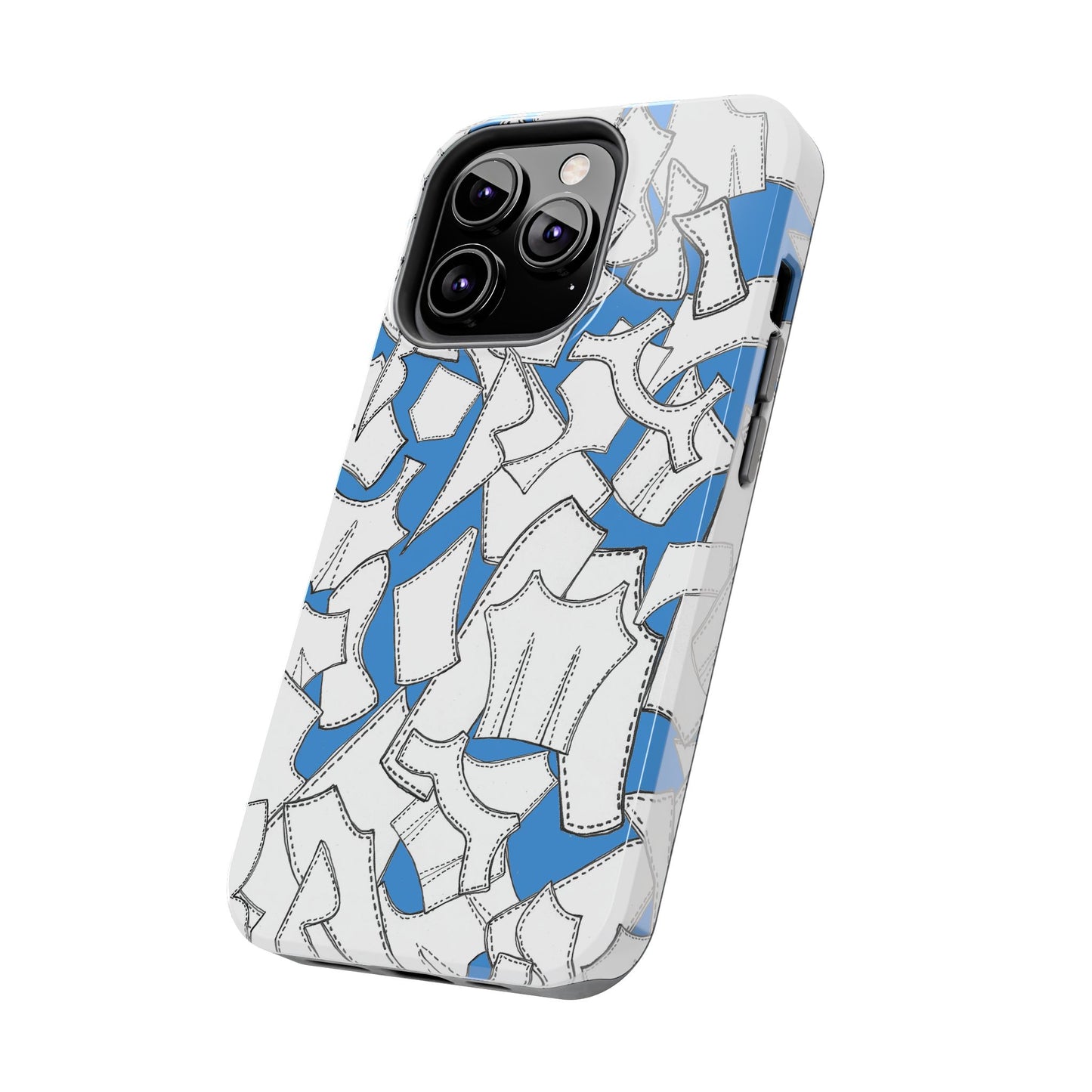 Pattern Pieces Turquoise Phone Case