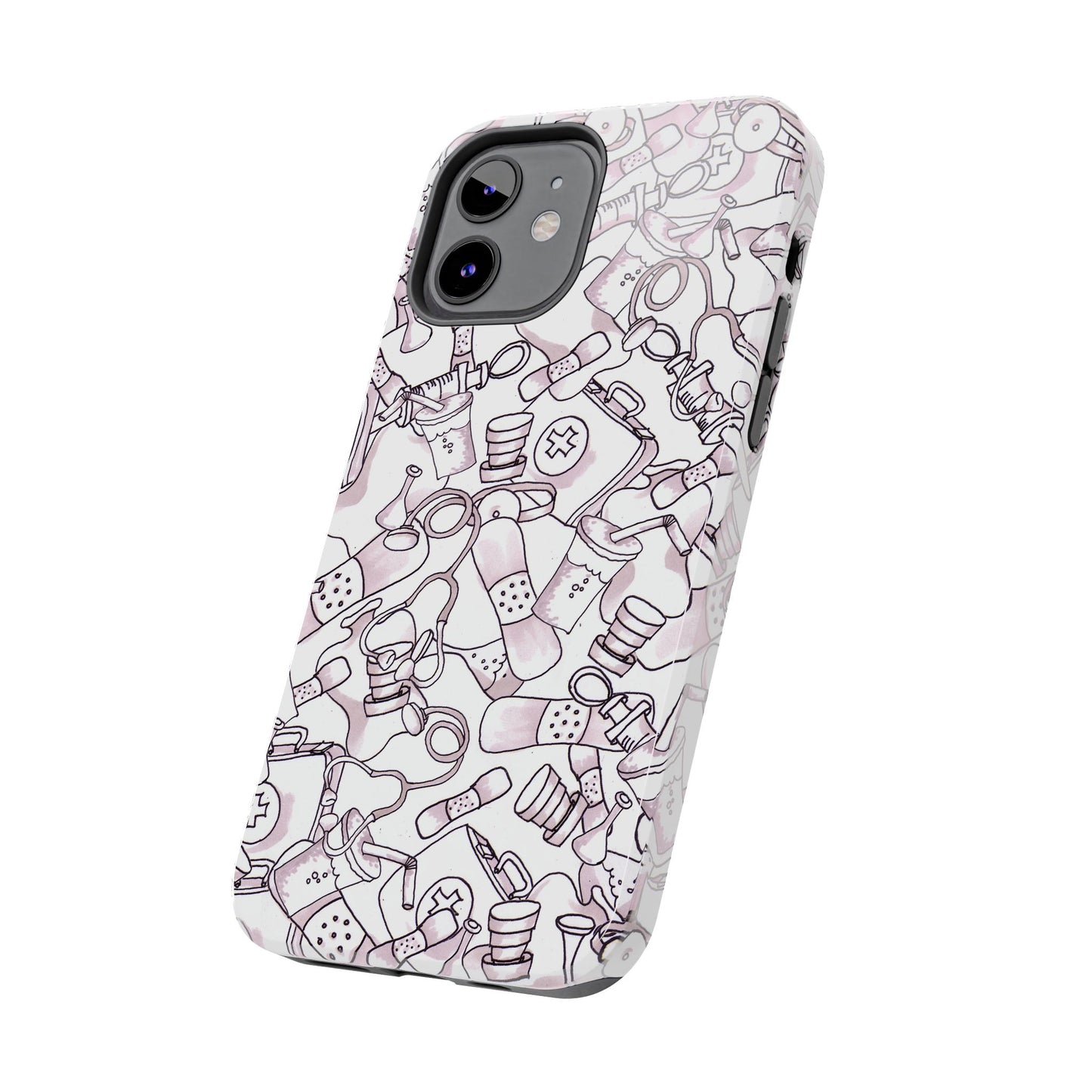 Med Stuff White Phone Case