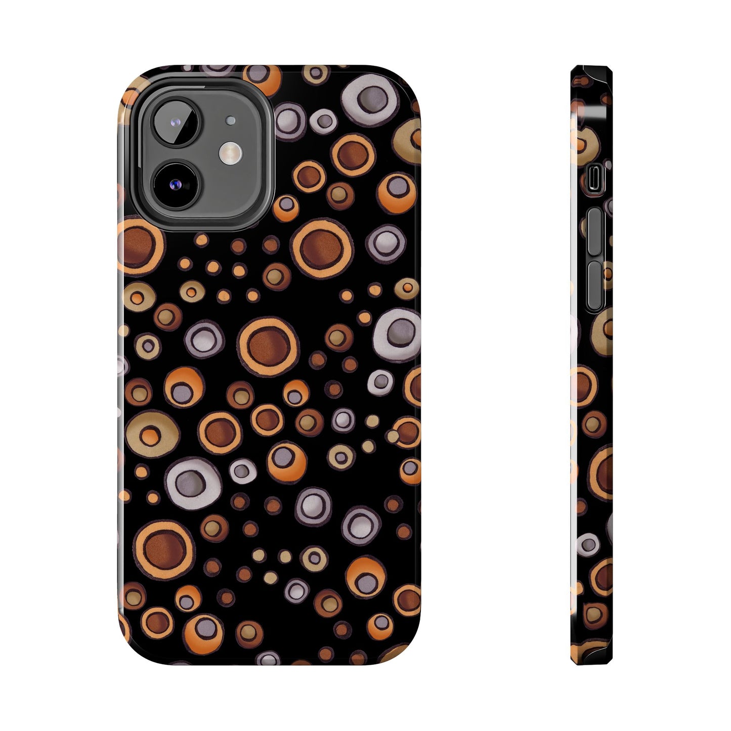 Doggy Dots Black Phone Case