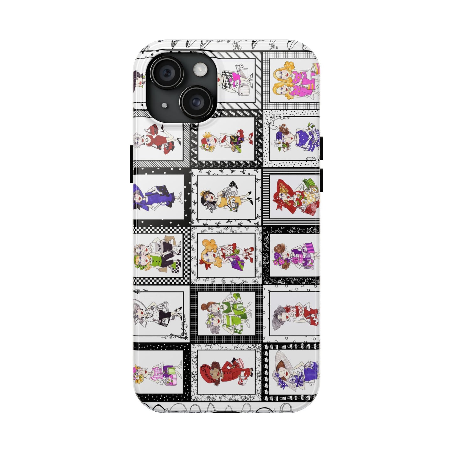 Gone Shopping White / Black Phone Case