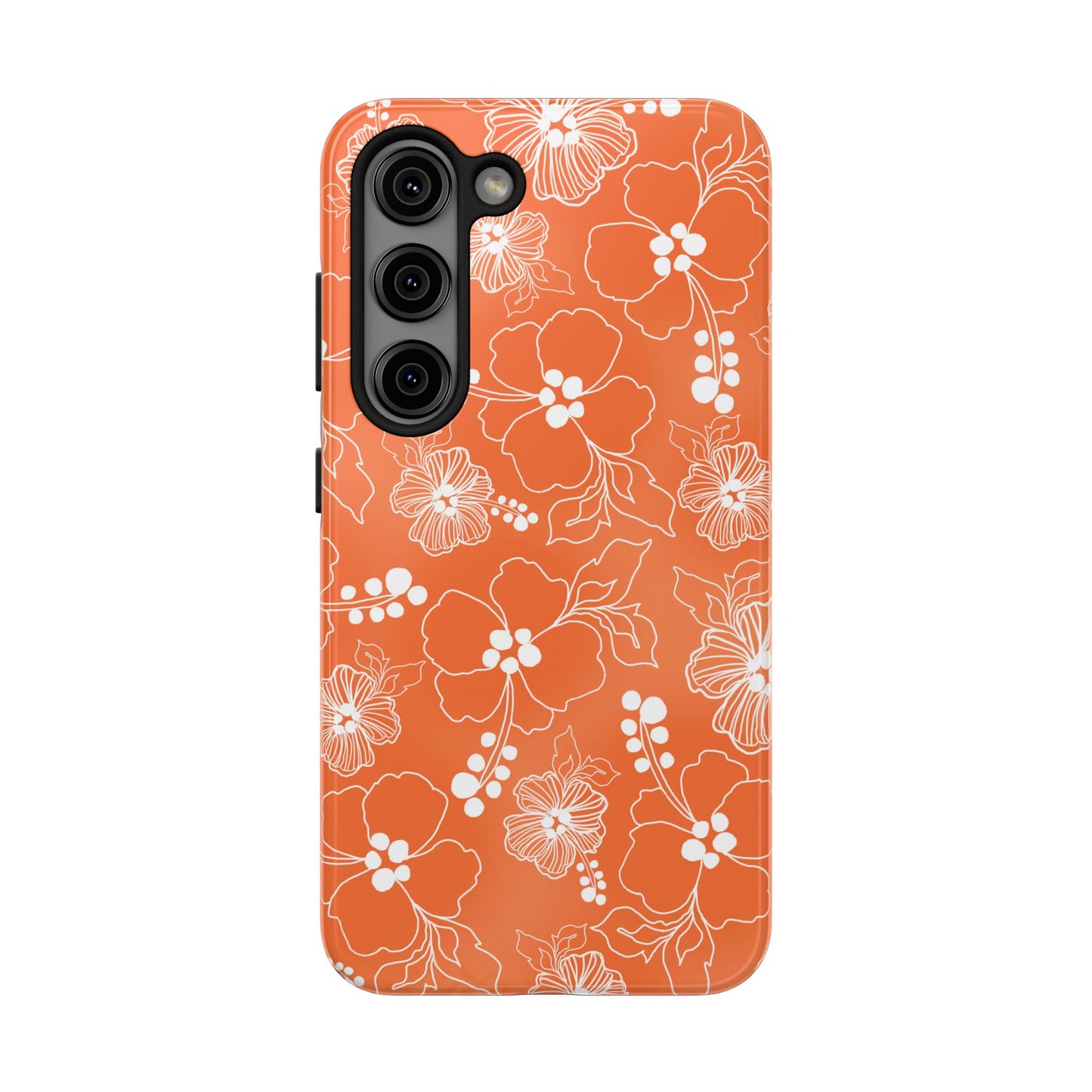 Lacey Hibiscus Coral Phone Case