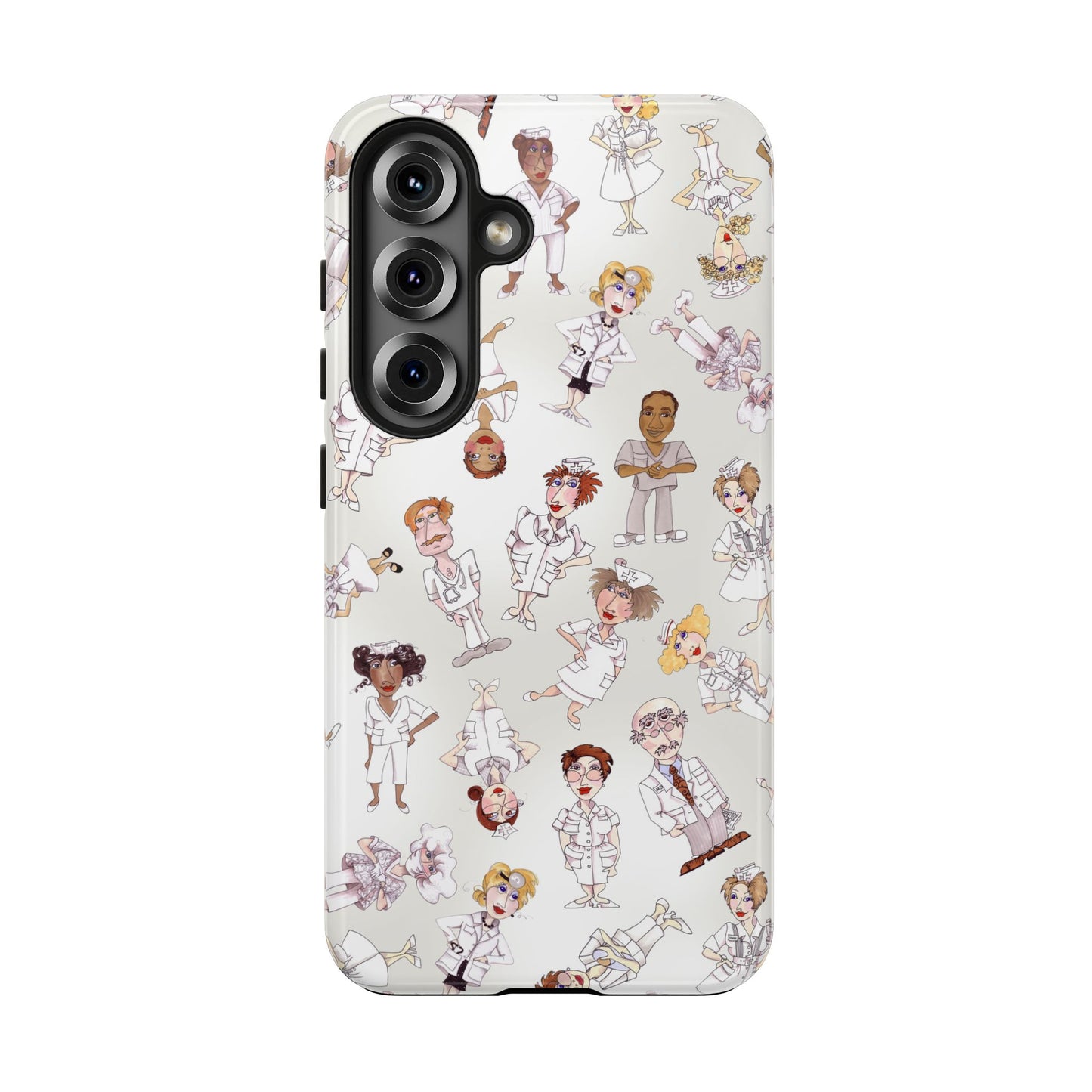 Tossed Nurses Gray Phone Case