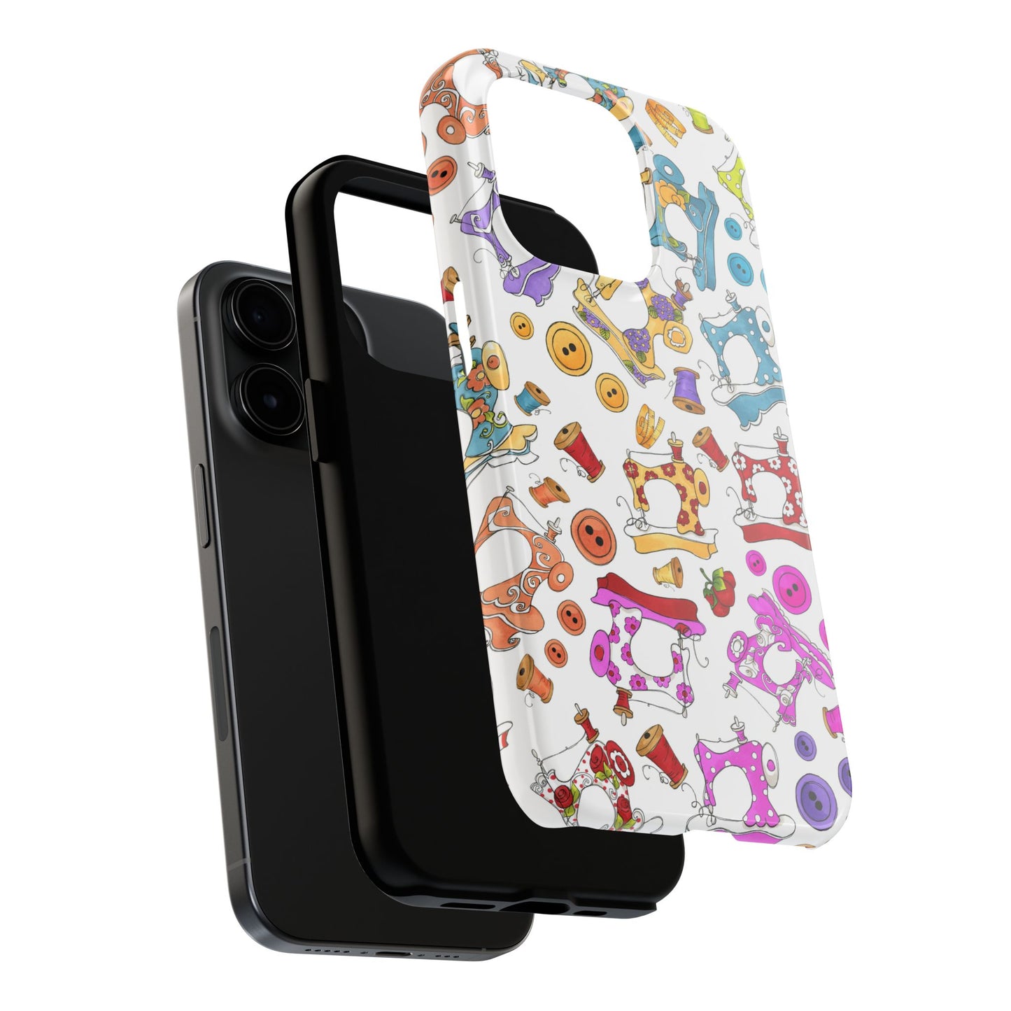 Sew Assorted White Phone Case
