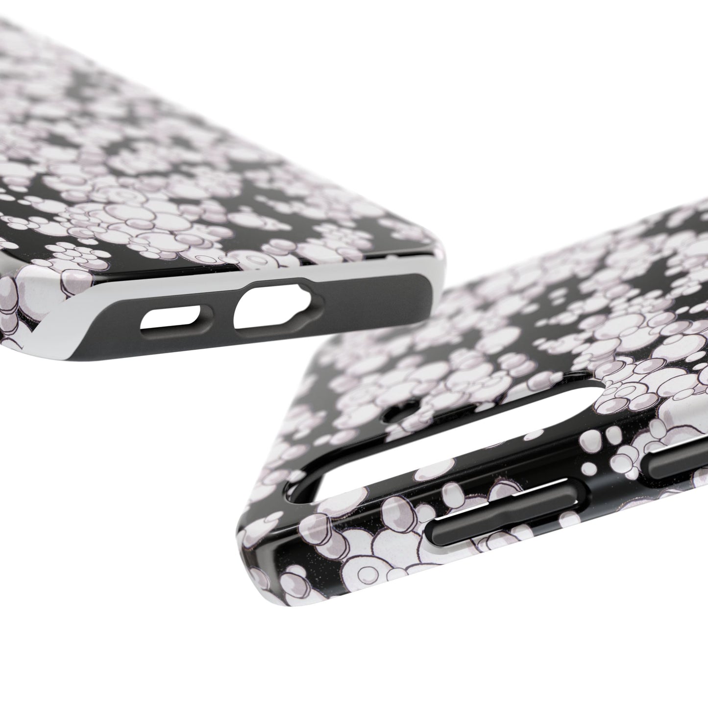 Bubble Dots Black Phone Case