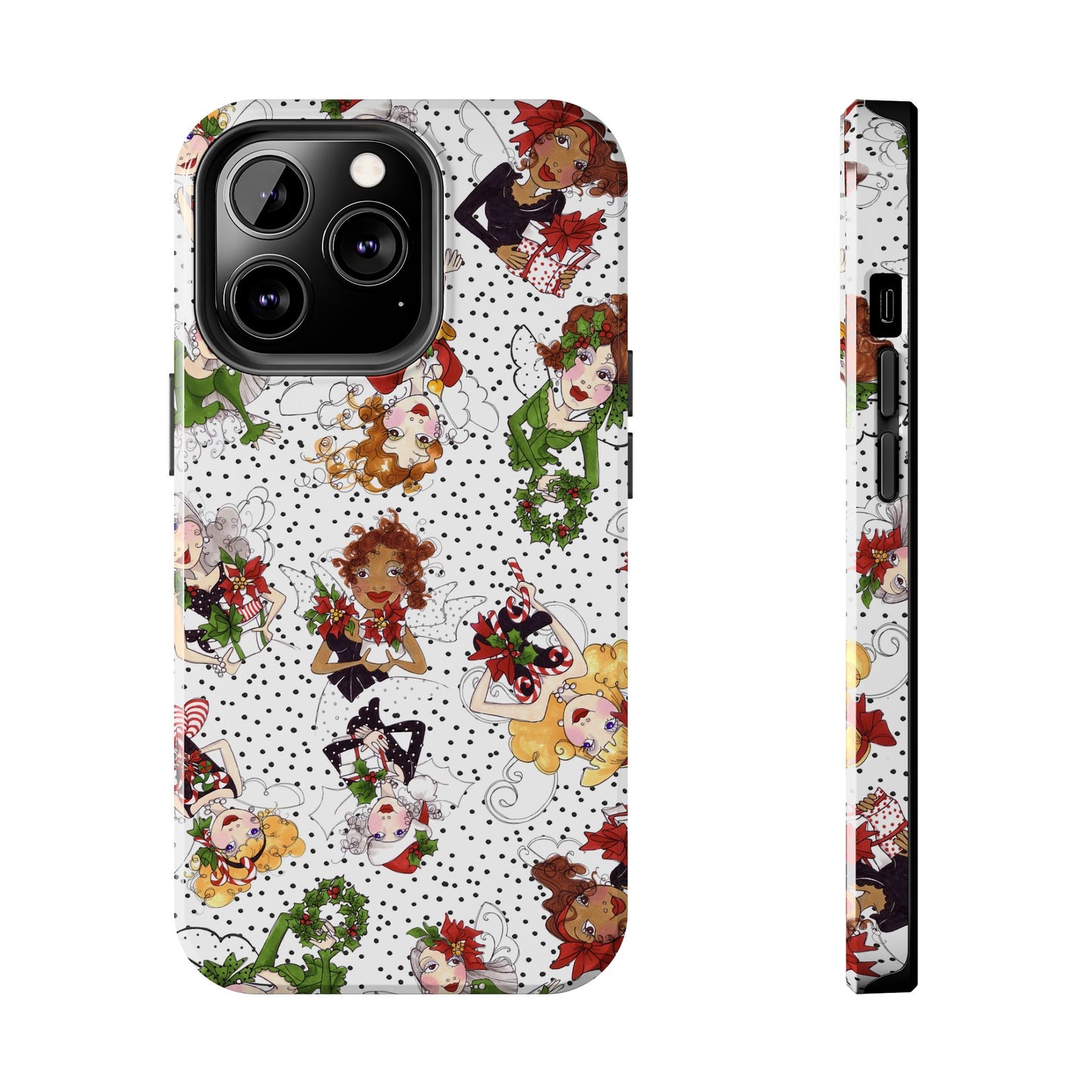 Fairy Toss White / Black Phone Case