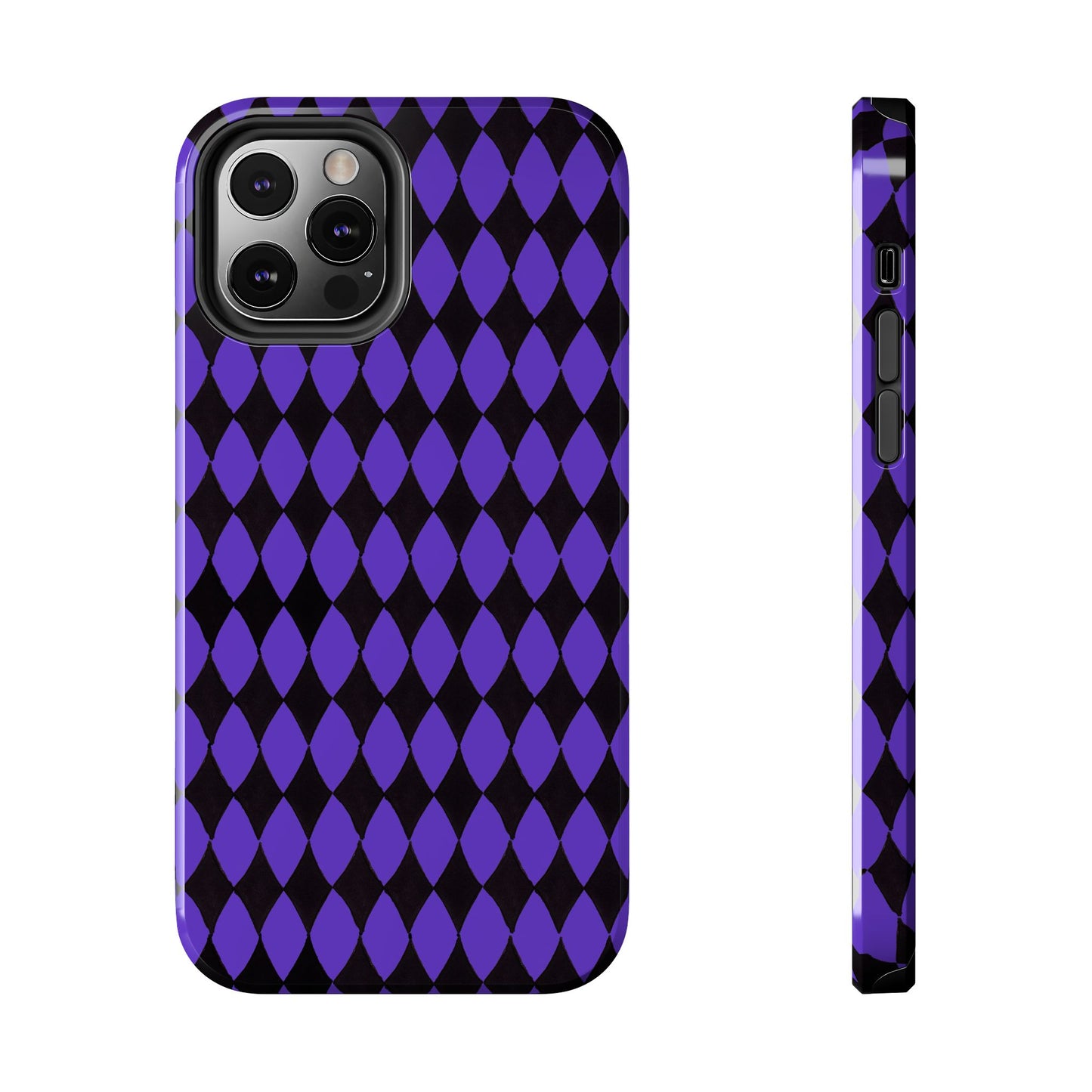 Diamond Purple / Black Phone Case
