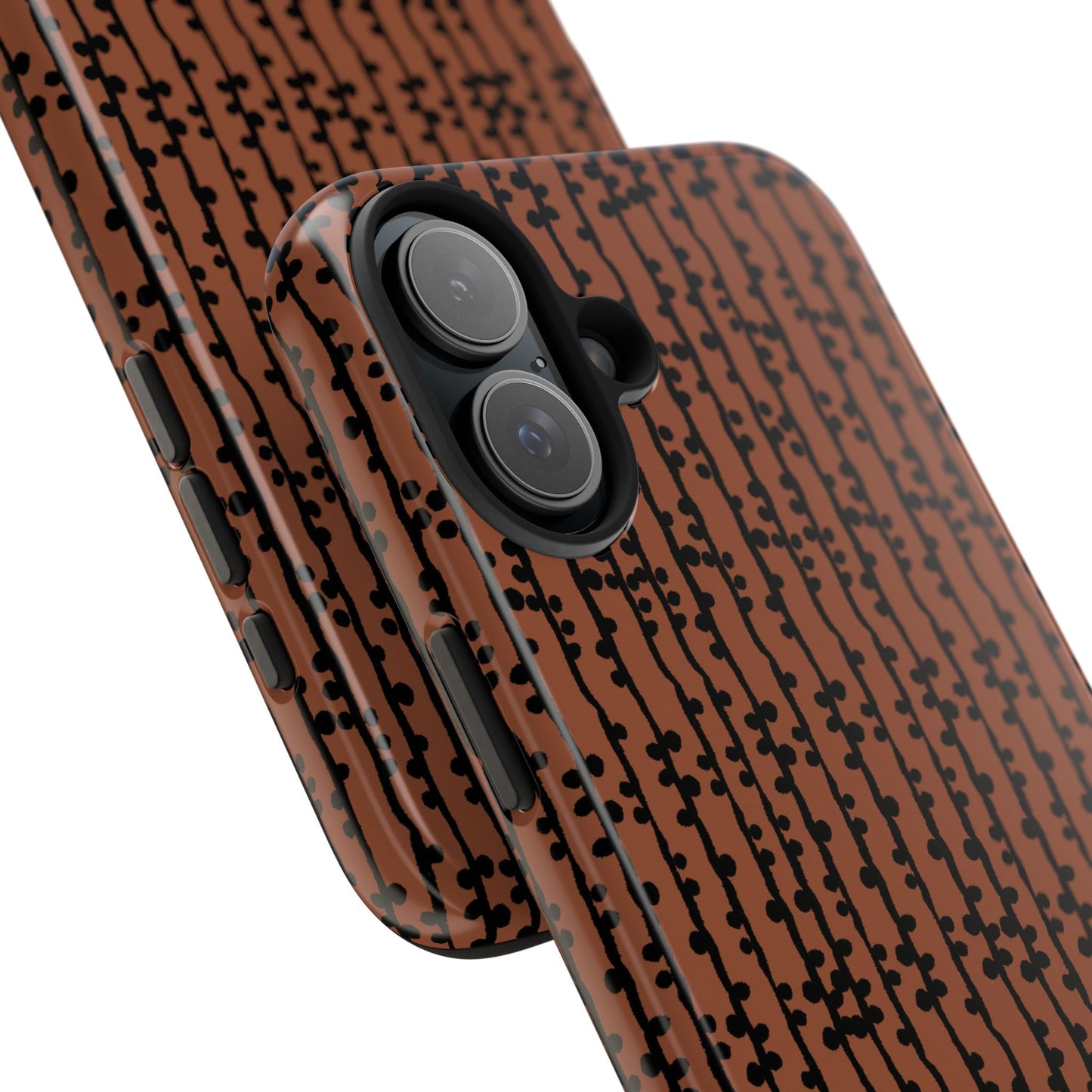 Loopy Stripe Brown Phone Case