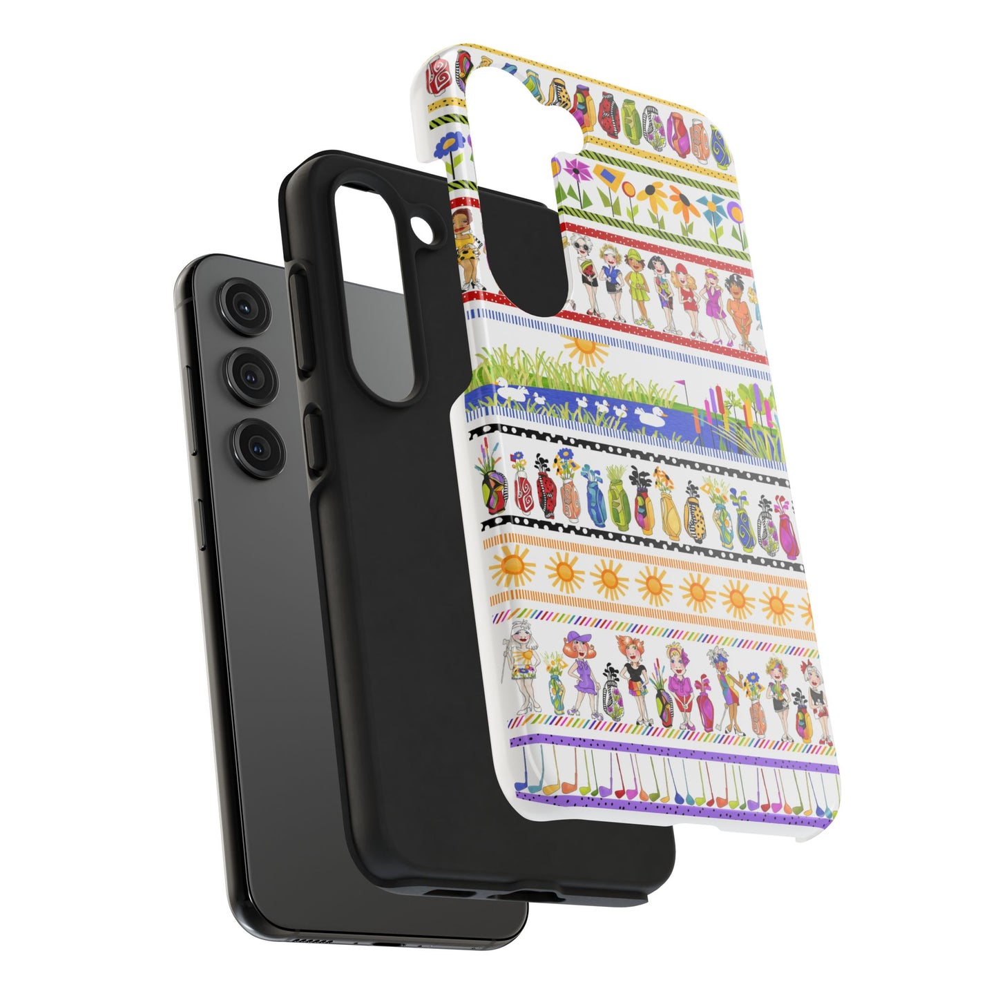 Golf Borders White Phone Case