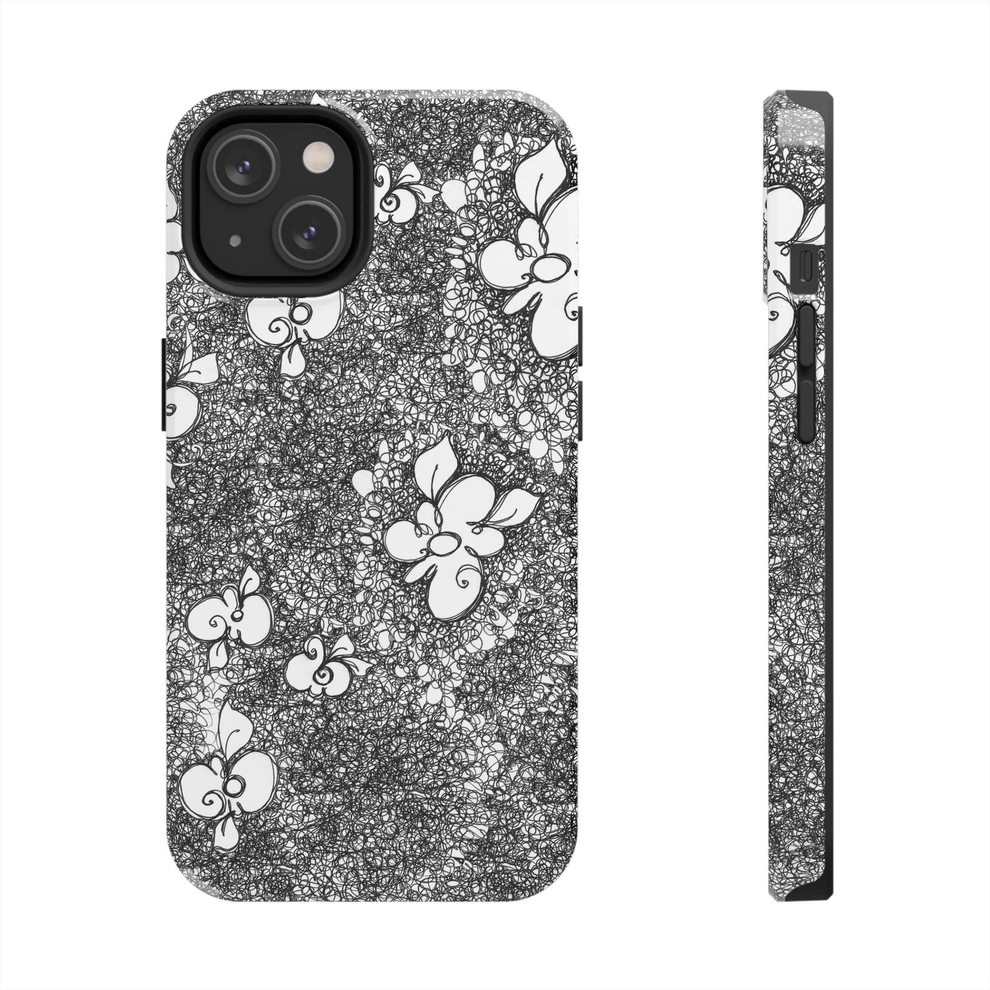 Flower Scribbles Phone Case
