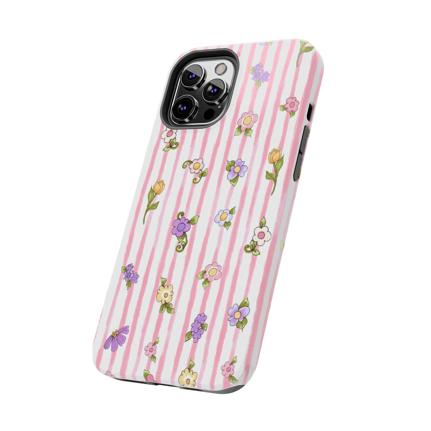 Pretty Posie Stripe Phone Case
