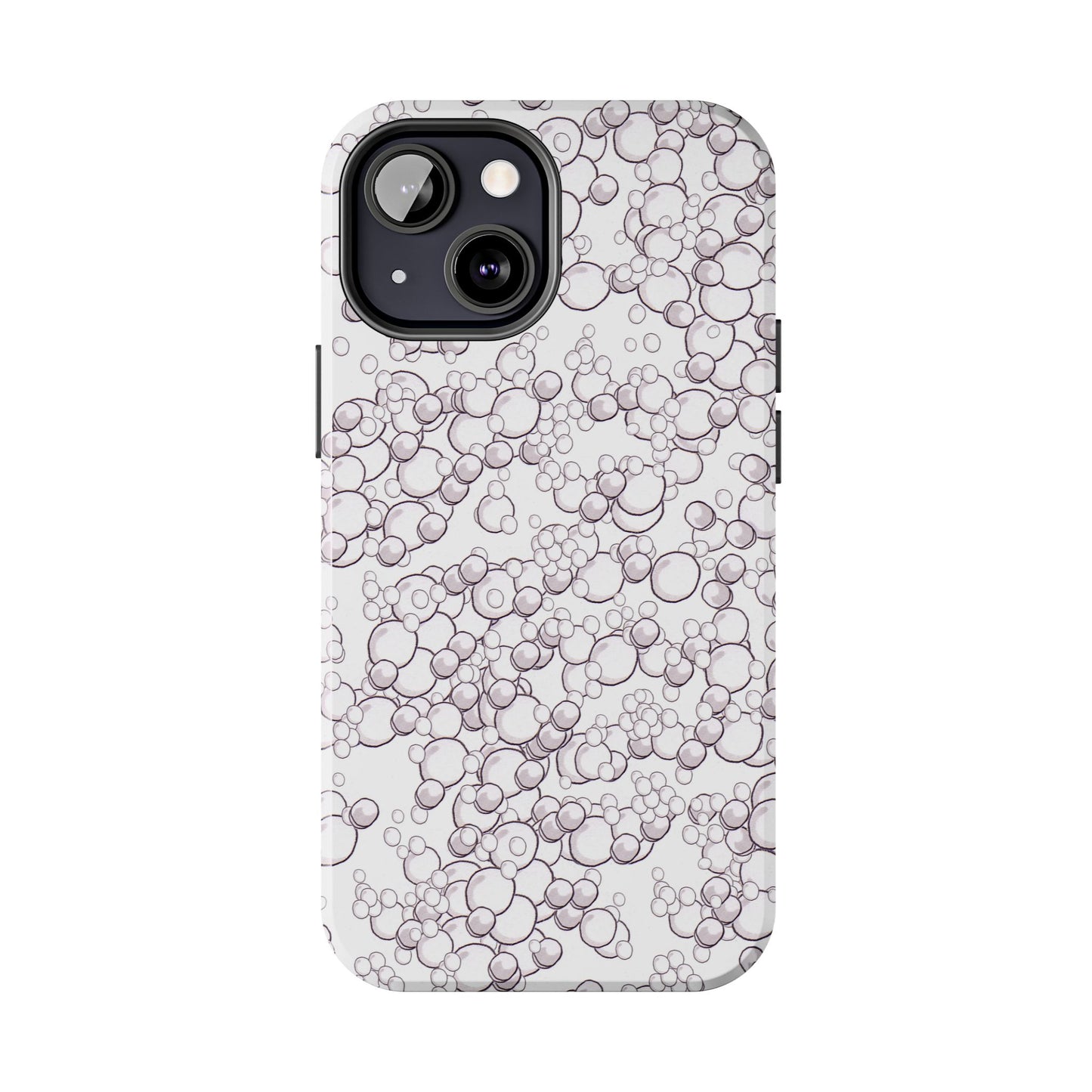 Bubble Dots White Phone Case