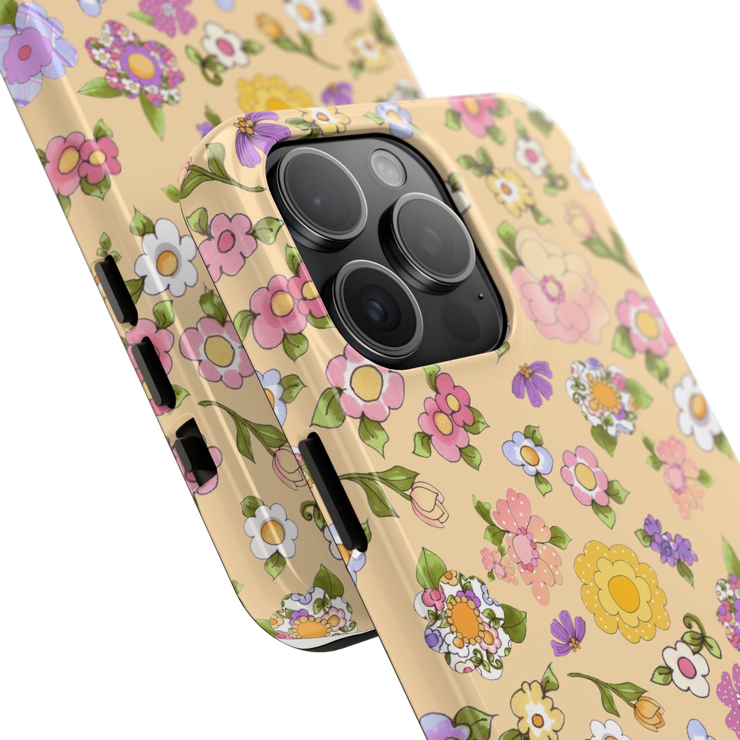 Flowery Yellow Phone Case