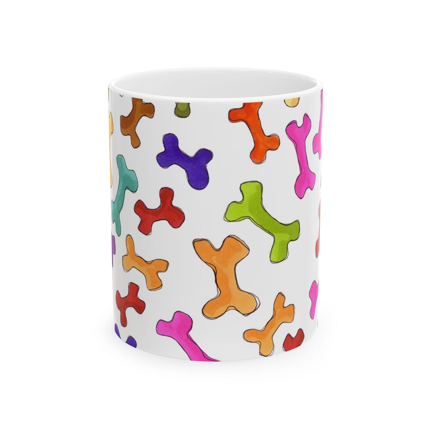 Happy Bones White Cup