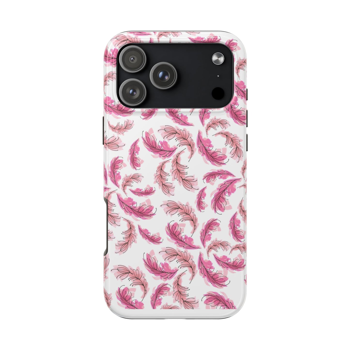 Flam Feathers White Phone Case