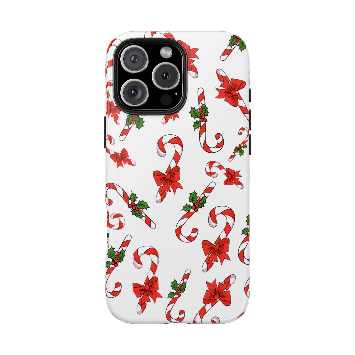 Candy Cane Crowd White Phone Case