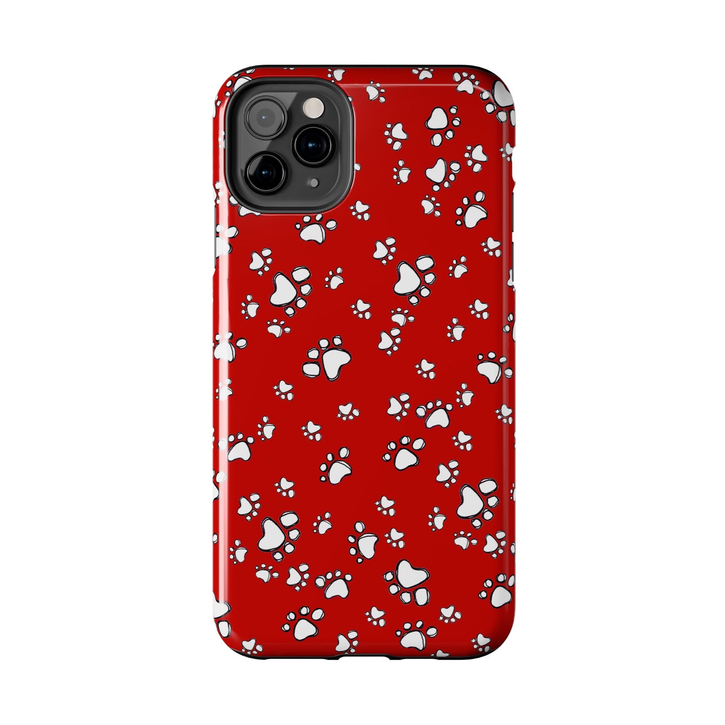 Paw Flakes Red Phone Case
