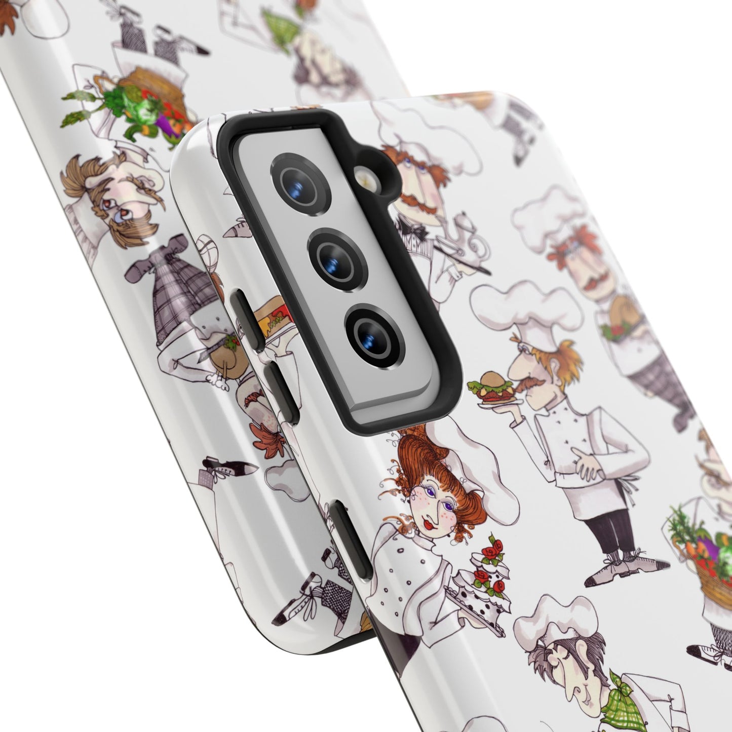 Tossed Chefs White Phone Case
