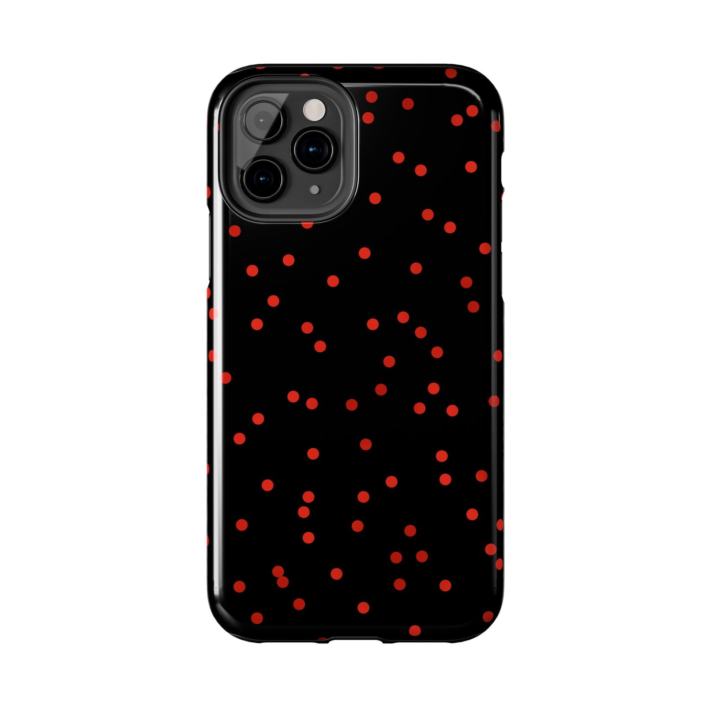 Space Dots Black / Red Phone Case