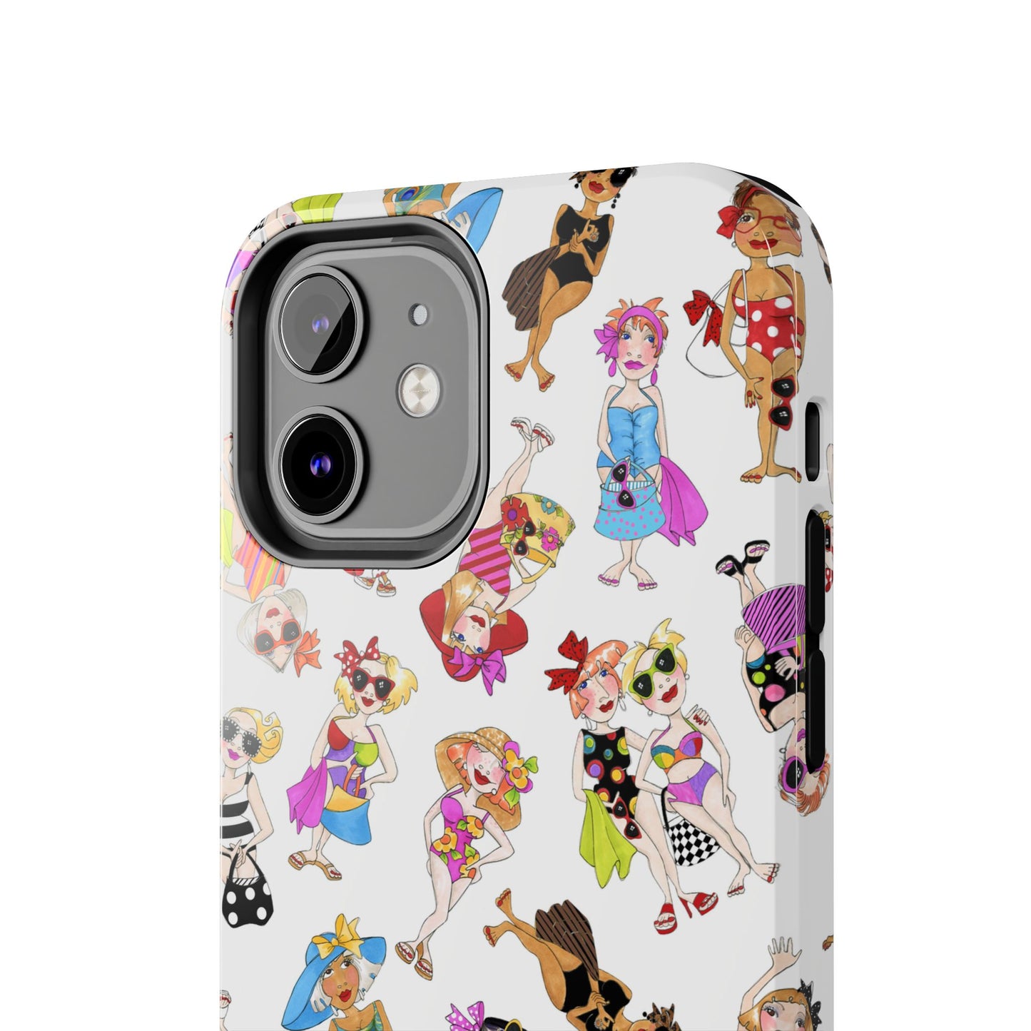 Tossed Beauties White Phone Case