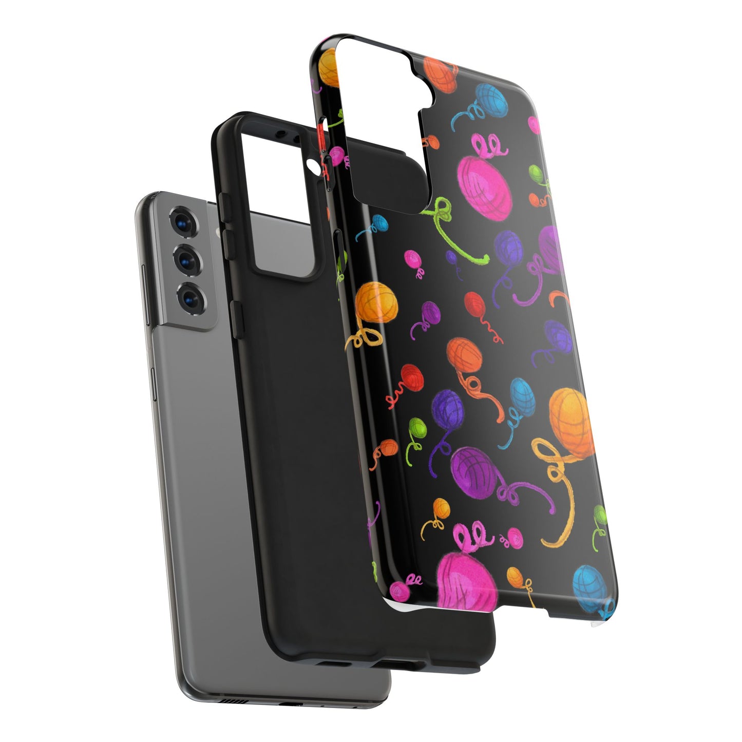 Yarniverse Black Phone Case