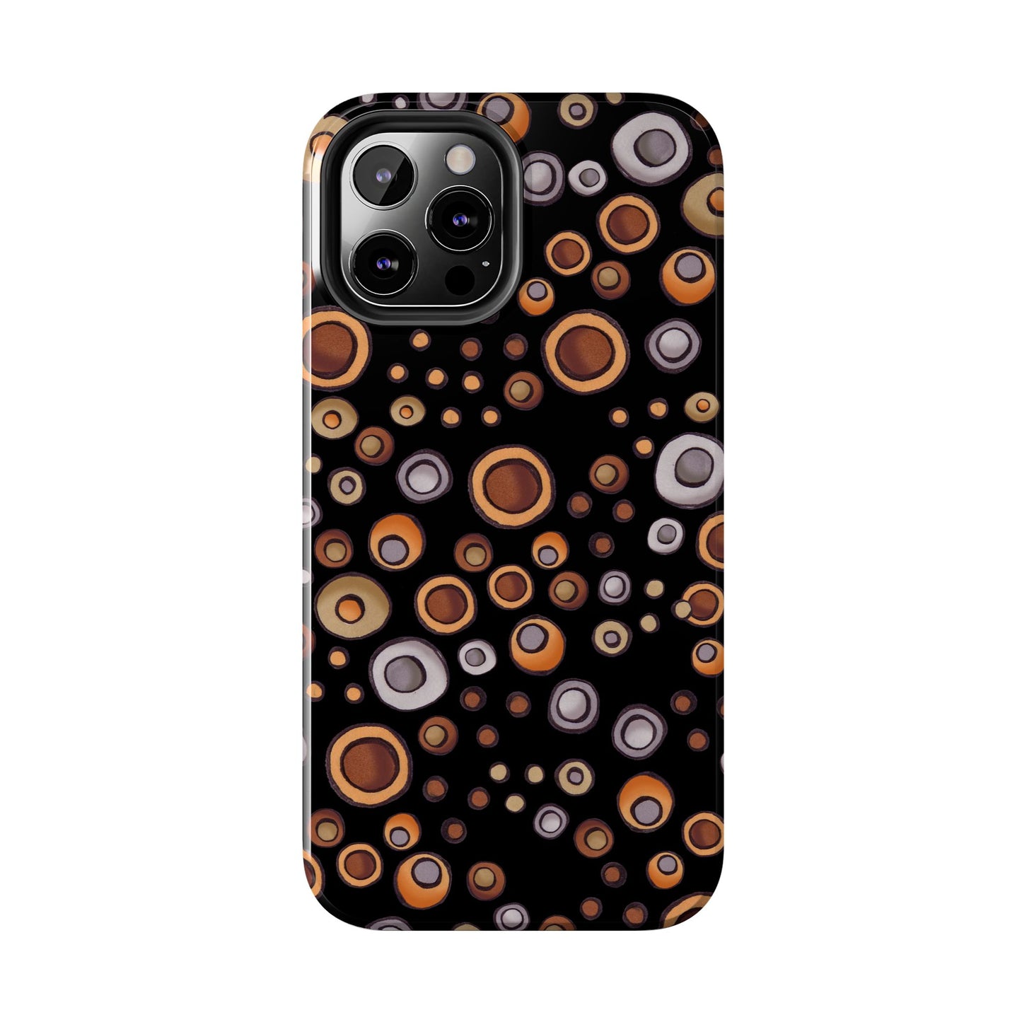 Doggy Dots Black Phone Case