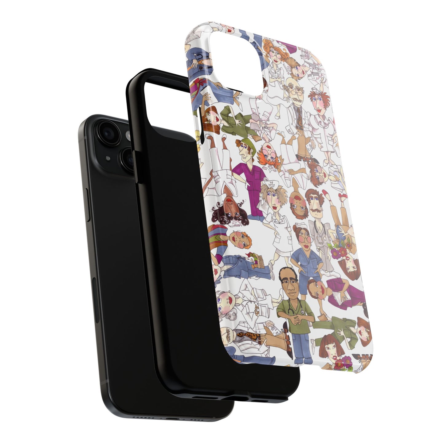 Diverse Nurse White Phone Case