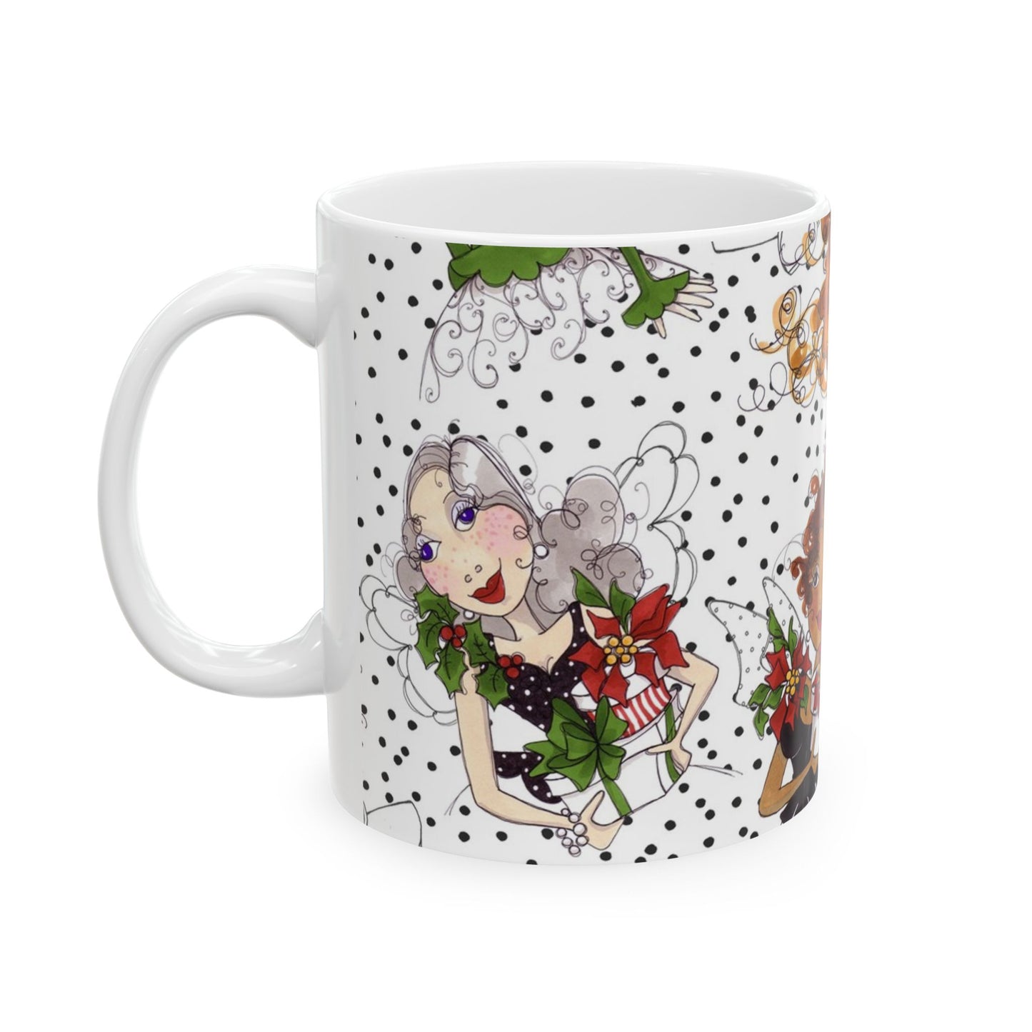 Fairy Toss White / Black Cup