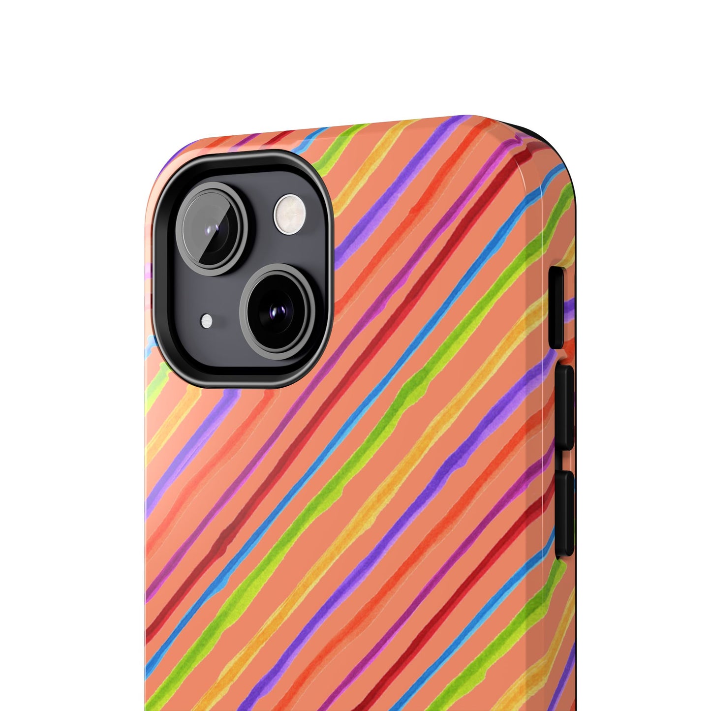 Calico Stripe Orange Phone Case
