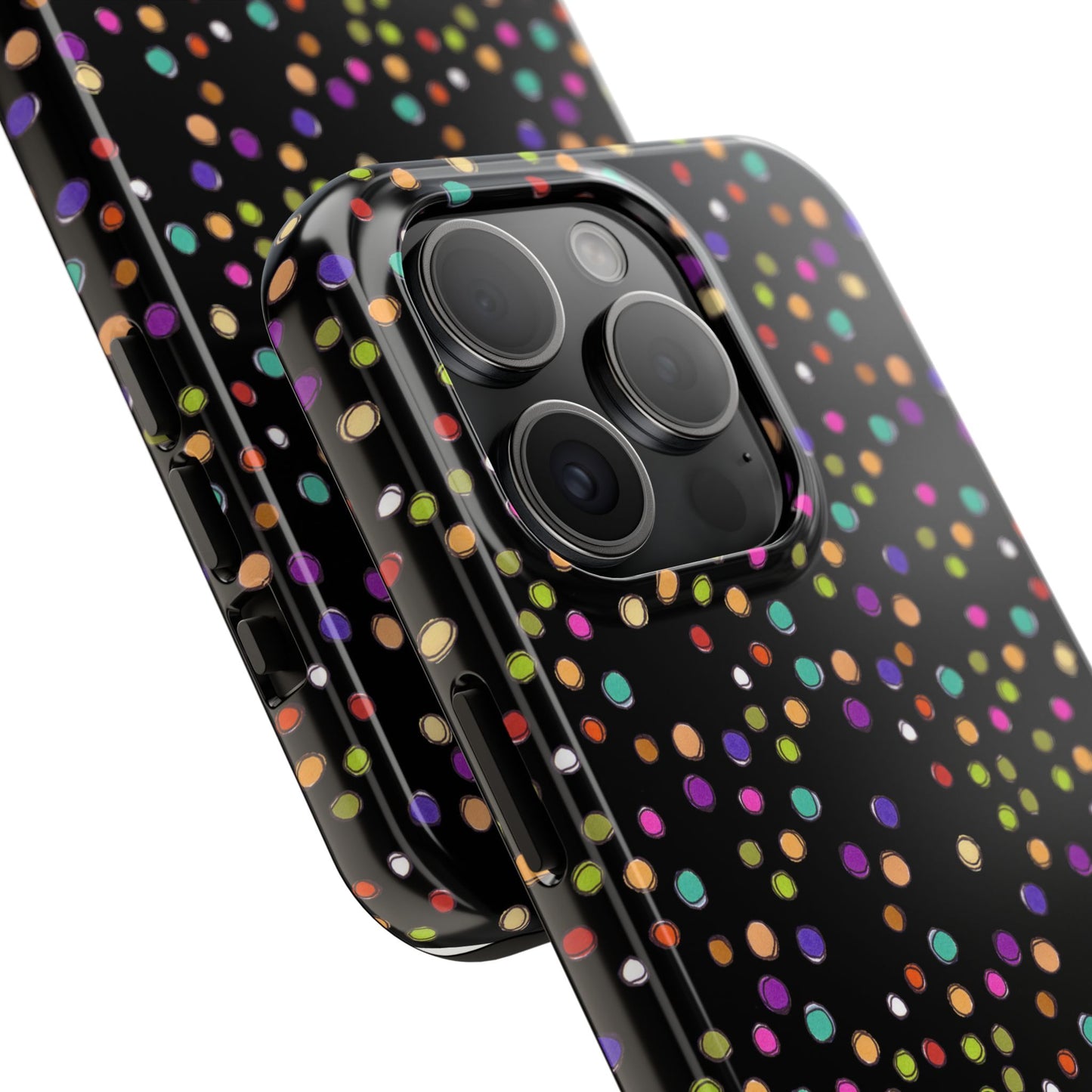 Dog Dots Black Phone Case