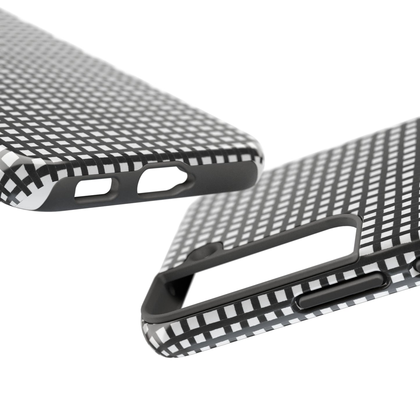 Chipper Check Black / White Phone Case