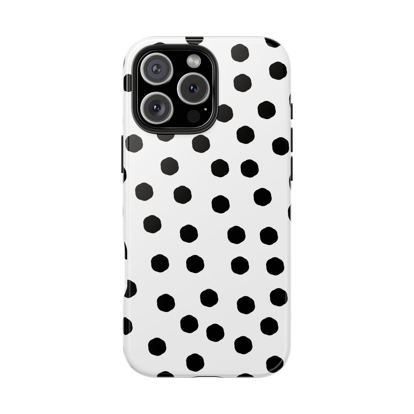 Jumbo Dots White / Black Phone Case