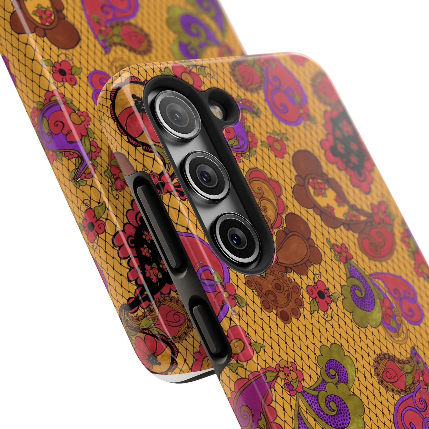 Posie Paisley Gold Phone Case
