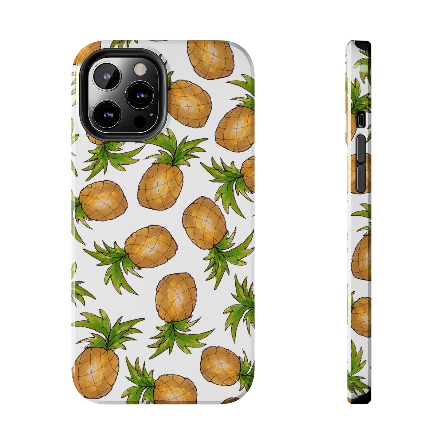 Pineapple Toss White Phone Case