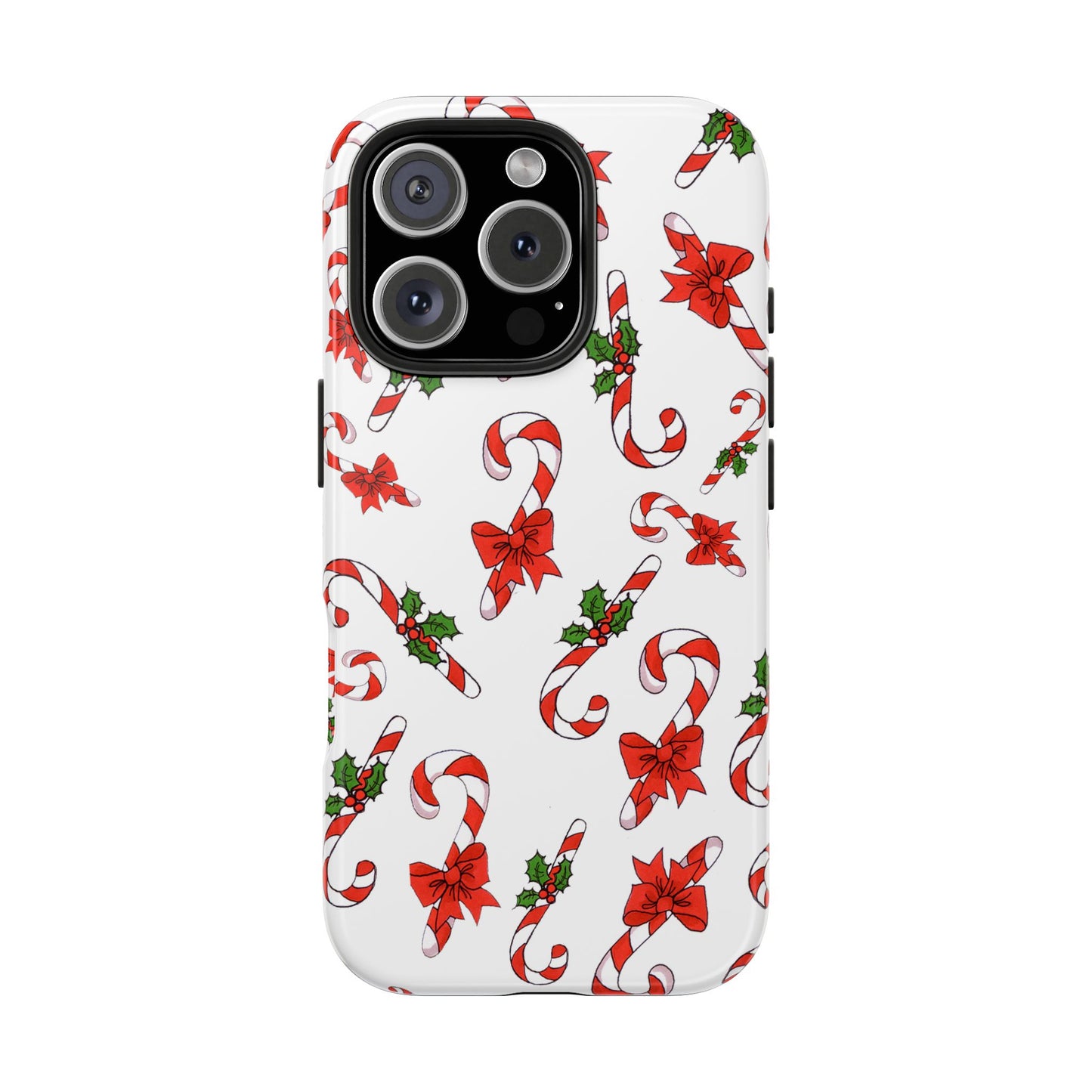 Candy Cane Crowd White Phone Case