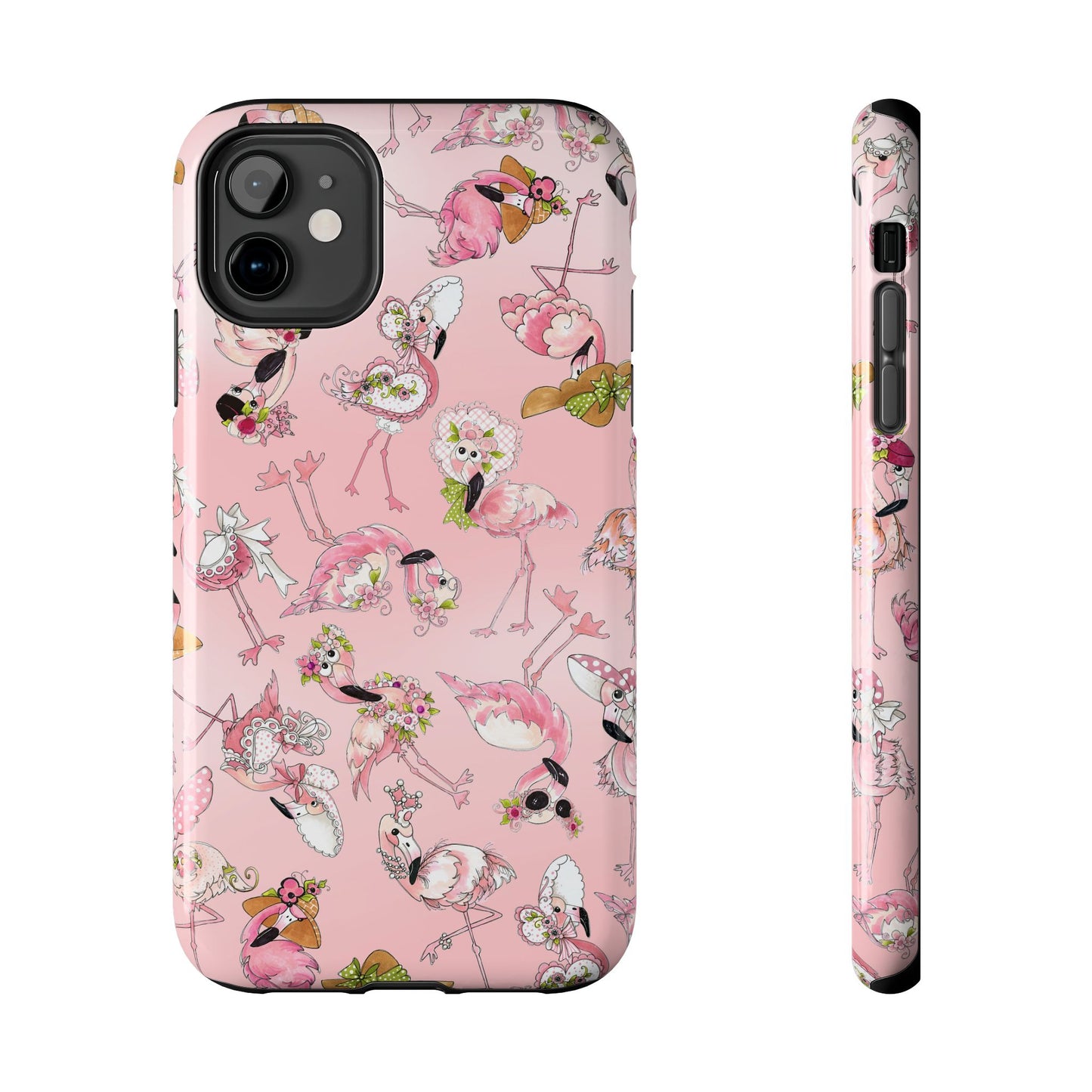 Tossed Flams Pink Phone Case