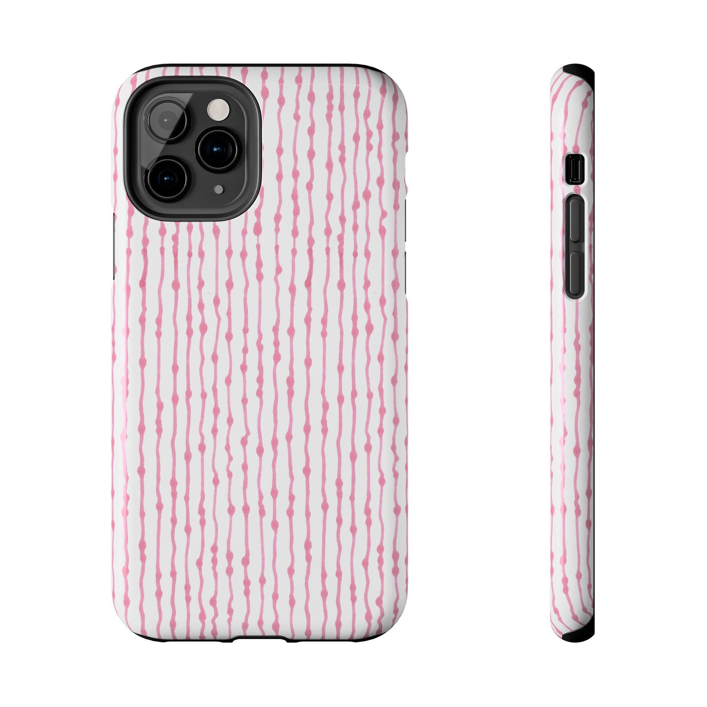Faux Seersucker White / Pink Phone Case