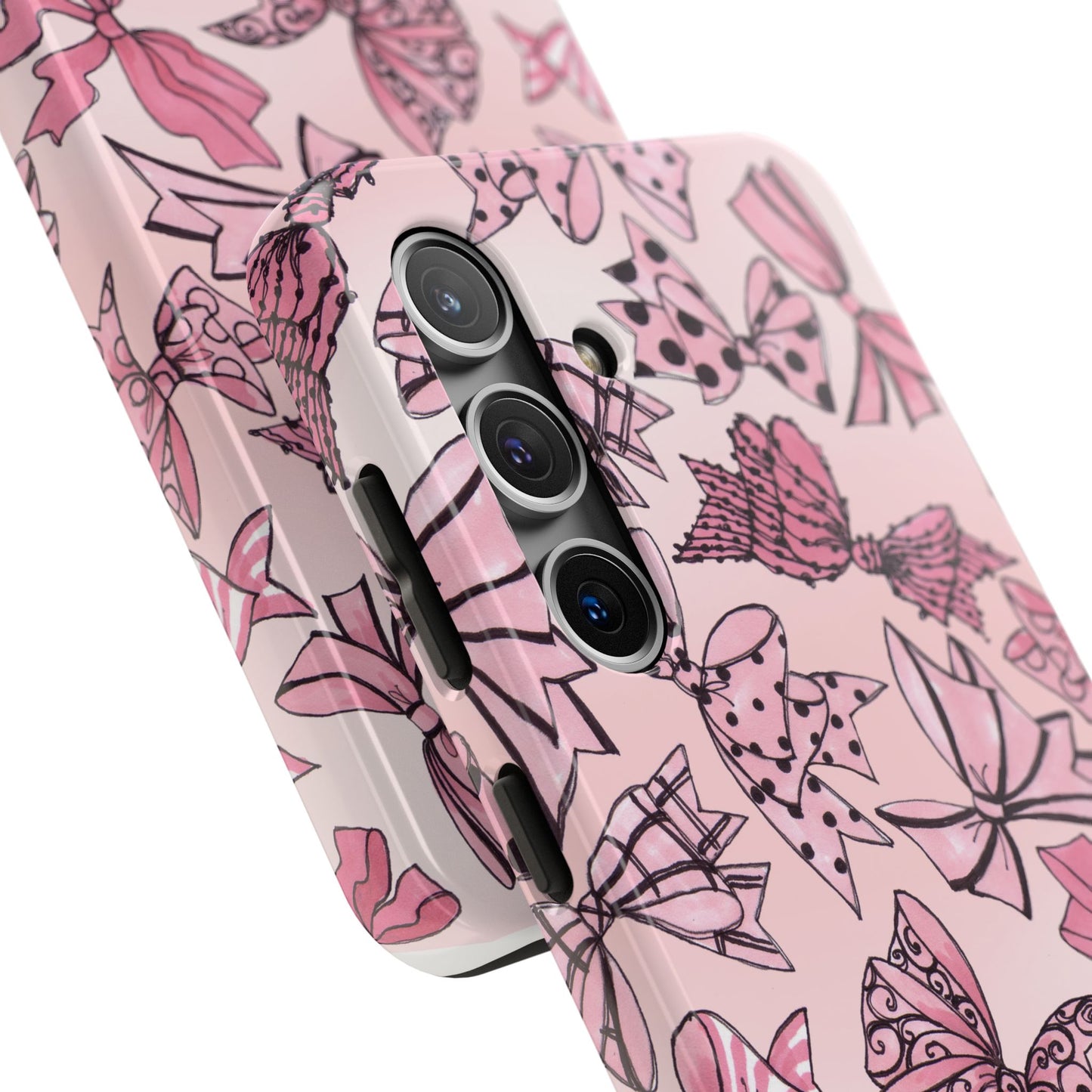 Blushing Bows Pink Sky Phone Case