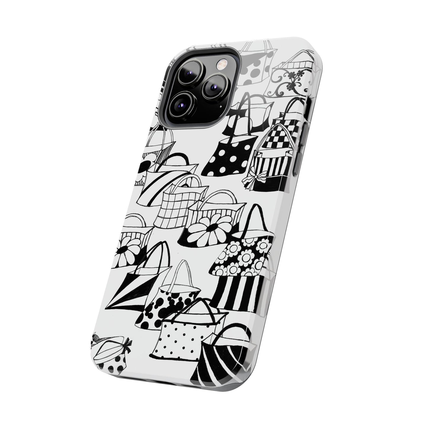 Totes White / Black Phone Case