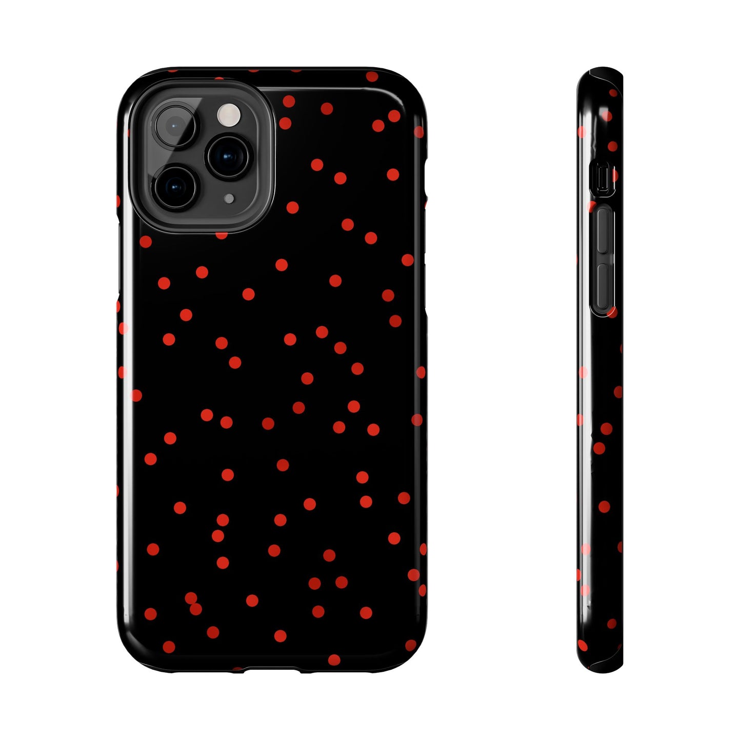 Space Dots Black / Red Phone Case