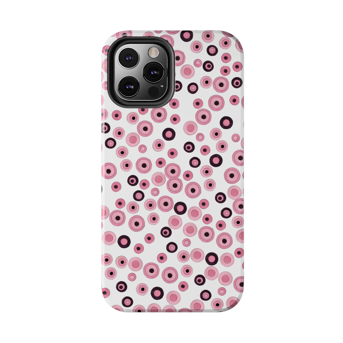Dots White / Pink Phone Case