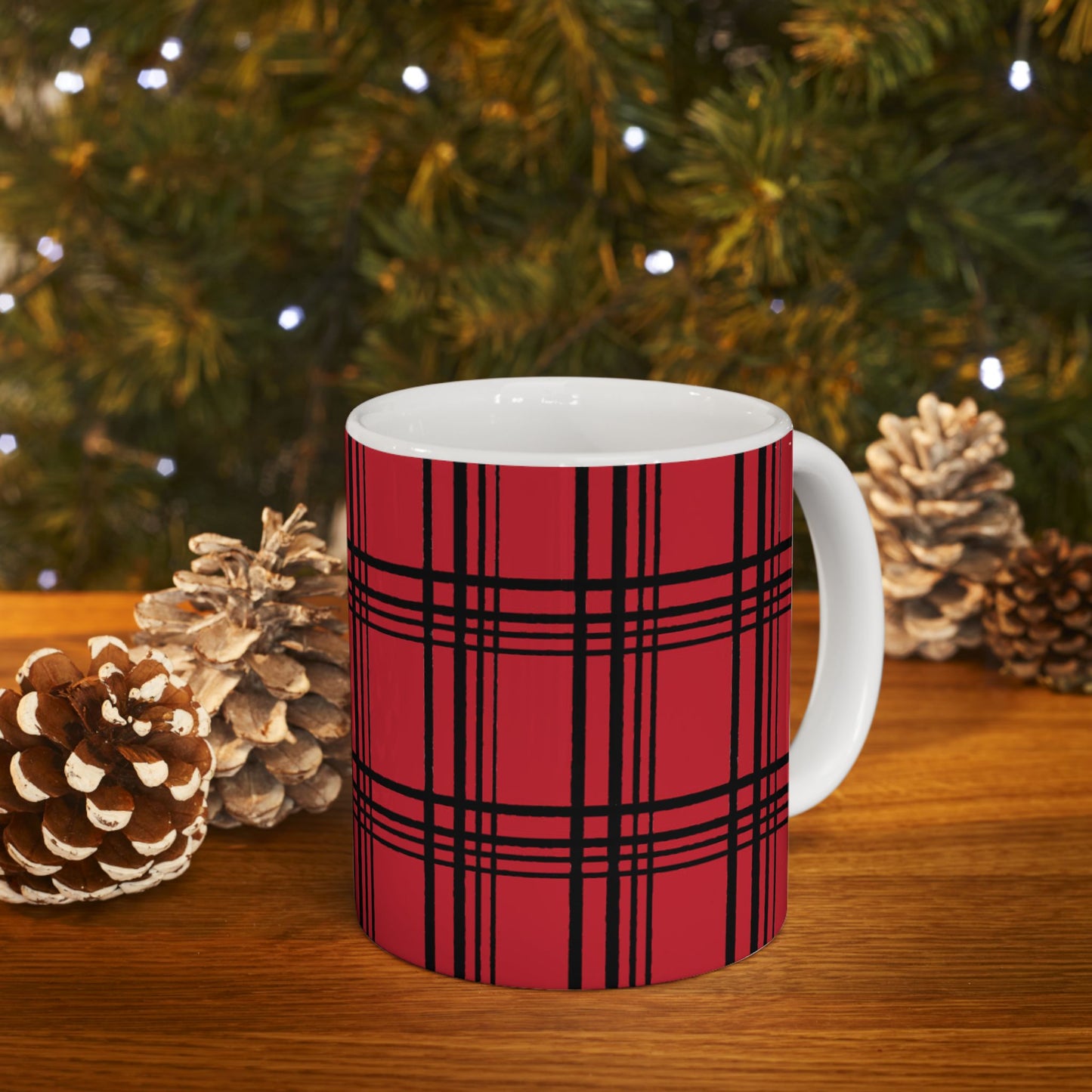Glad Plaid Red / Black Cup